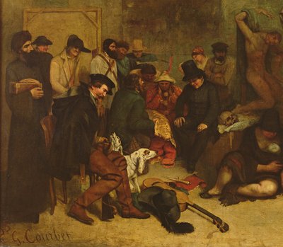 The Studio of the Painter, a Real Allegory, 1855 (detail) by Gustave Courbet